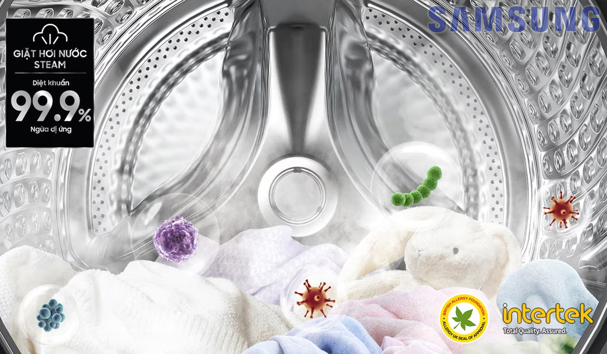 Máy giặt Samsung công nghệ giặt hơi nước Steam