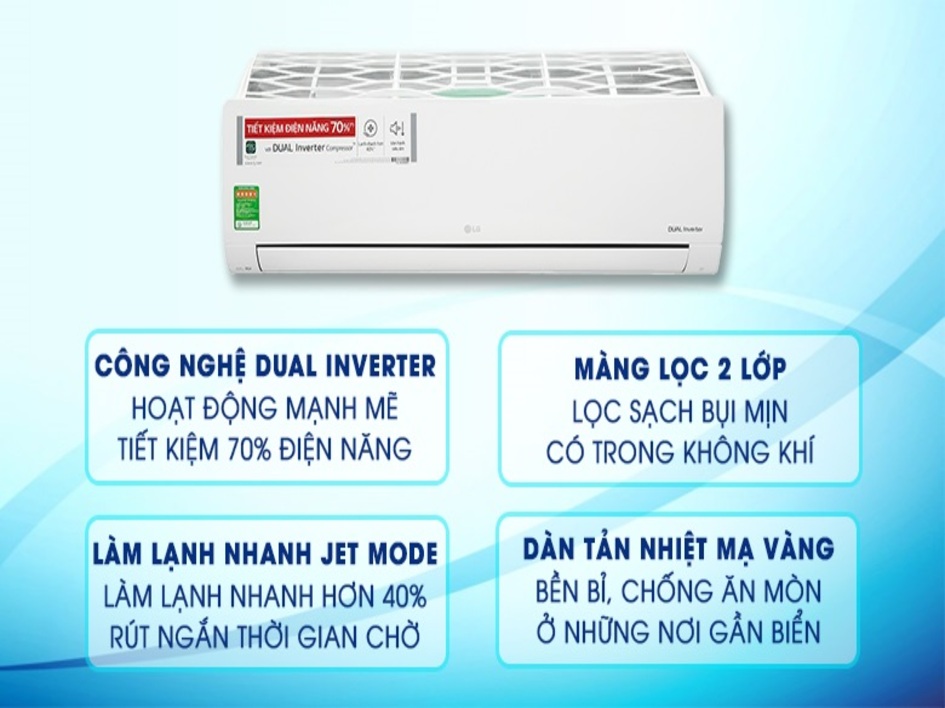 Ưu điểm vượt trội của điều hoà LG Inverter