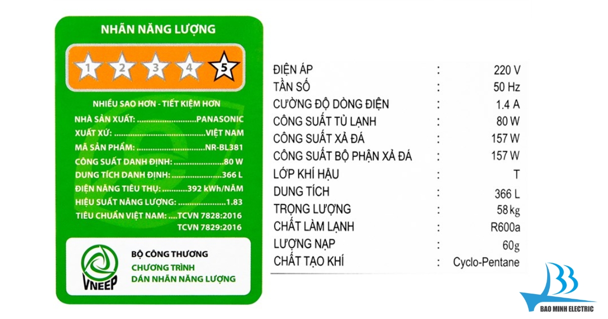 Công suất của tủ lạnh là gì?