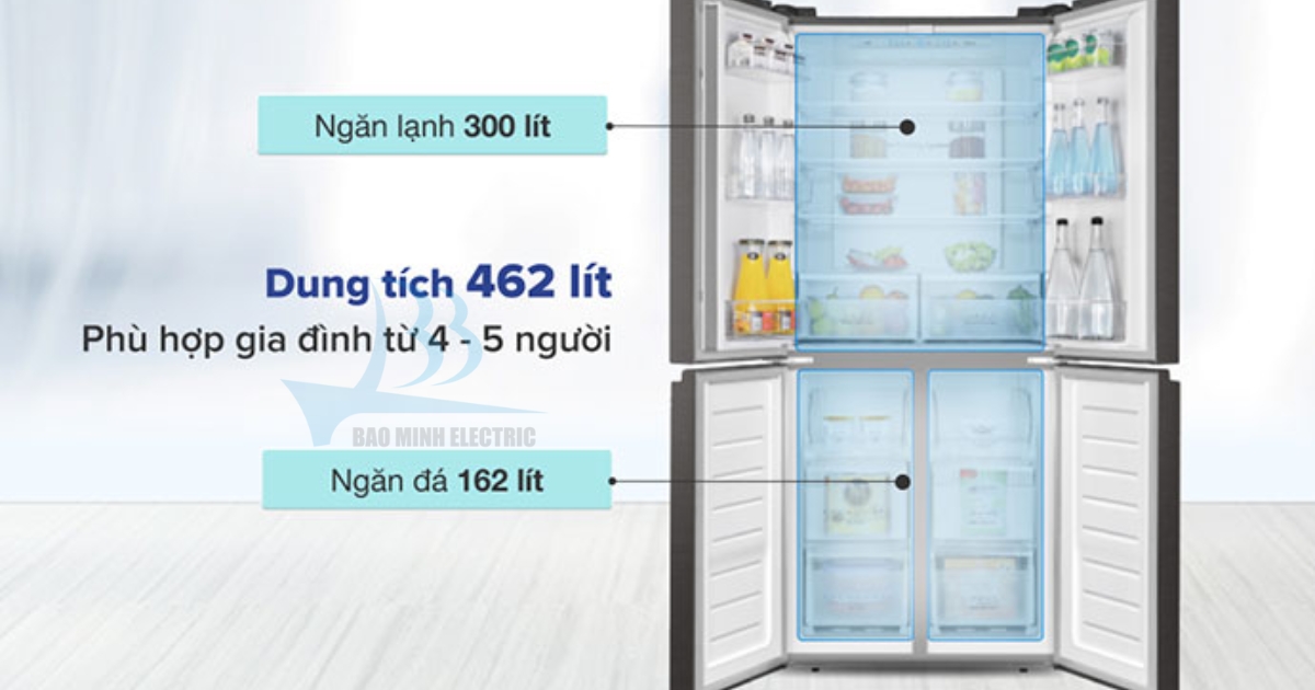 Tủ lạnh Casper RM-520VT với bộ điều khiển điện tử thông minh, hiện đại