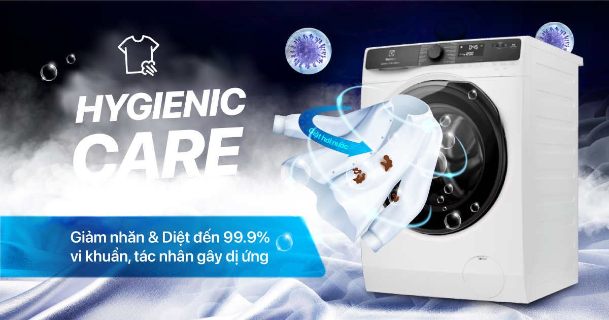 Công nghệ HygienicCare máy giặt Electrolux