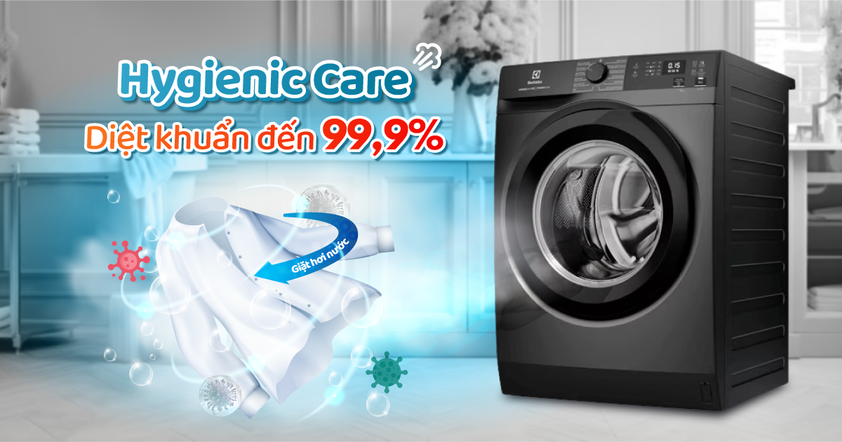 Máy giặt Electrolux EWF1024D3SC công nghệ Hygienic Care diệt khuẩn