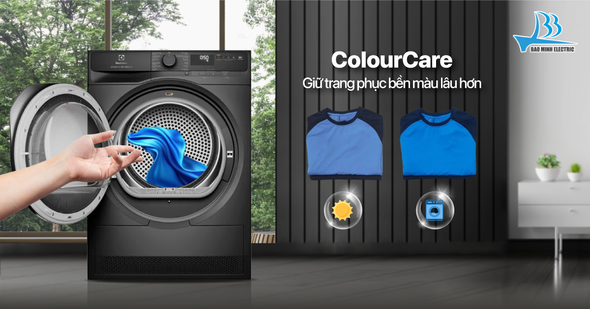 Công nghệ ColourCare máy sấy ELectrolux