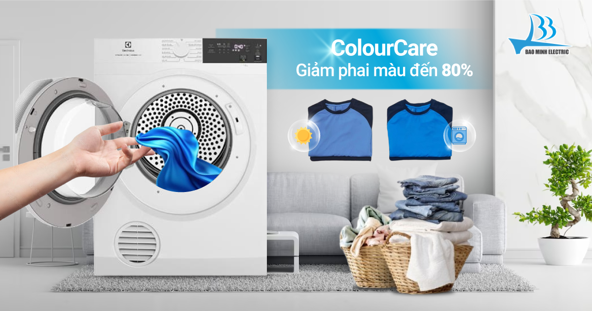 Máy sấy Electrolux công nghệ Colour care