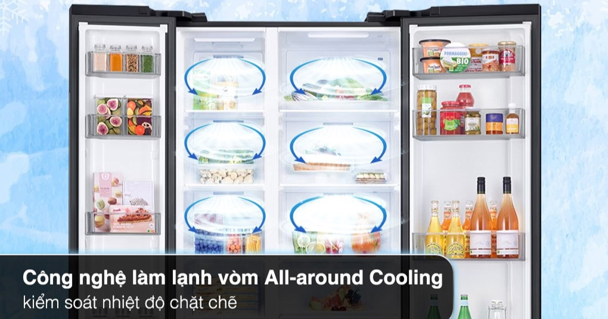 Tủ lạnh Samsung công nghệ làm lạnh vòm All around Cooling