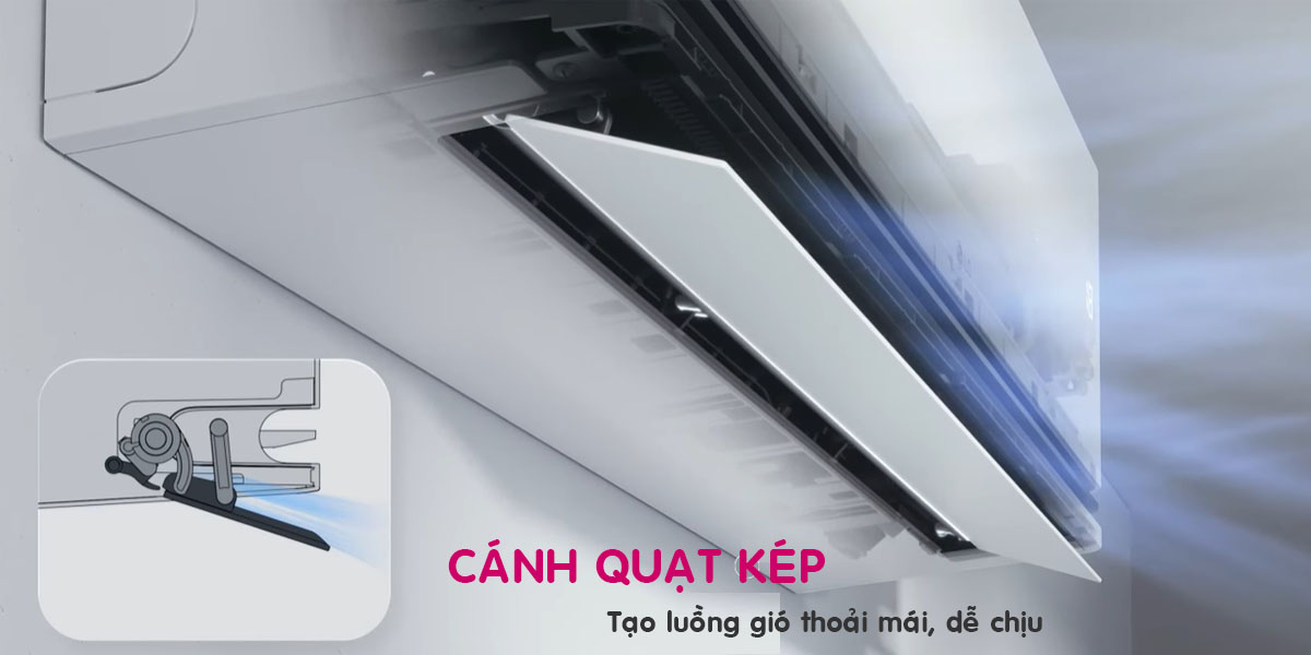 Điều hòa LG cánh quạt kép