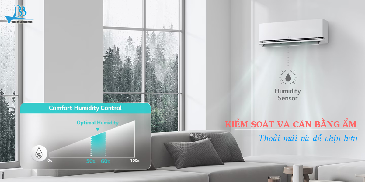 Công nghệ Comfort Humidity Control của điều hòa LG