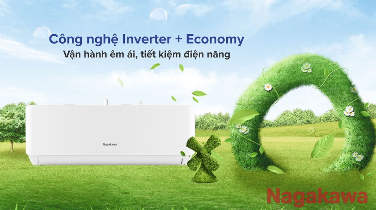 Điều hòa Nagakawa Inverter kết hợp Economy