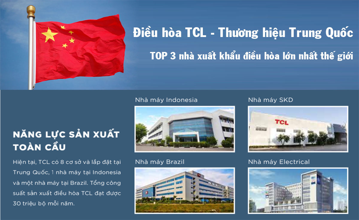 Điều hòa TCL thương hiệu của Trung Quốc