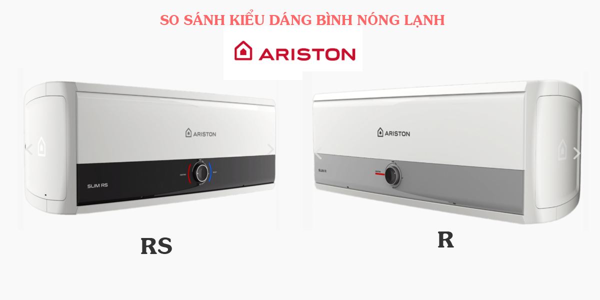 So sánh kiểu dáng bình nóng lạnh Ariston SL3 RS với SL3 R