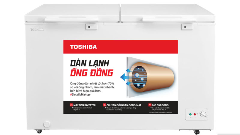 Tủ đông Toshiba GR-RC470CM-PMV(01) 362 lít 2 ngăn 2 cánh Tủ đông Toshiba GR-RC470CM-PMV(01)