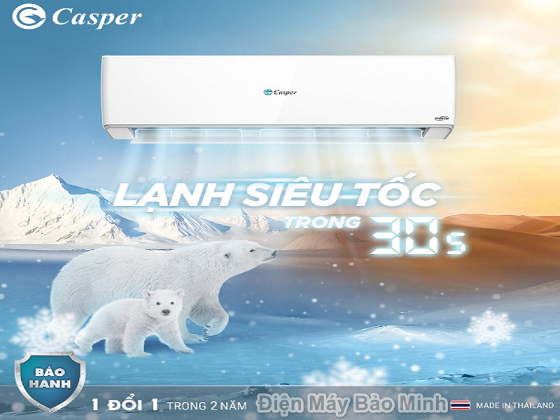 Điều hòa Casper SH-09FS32 thiết kế tinh tế, trẻ trung và hiện đại