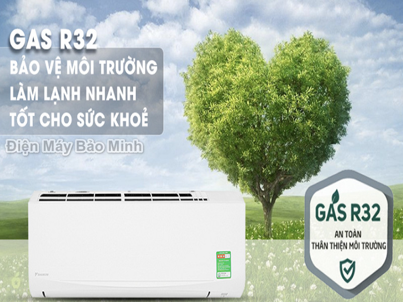 Sử dụng gas R32 chất lạnh thế hệ mới thân thiện với môi trường