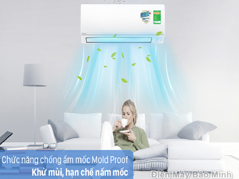 Tính năng khử ẩm Dehumidify chống ẩm tạo cảm giác thoải mái, làm lạnh nhanh hơn