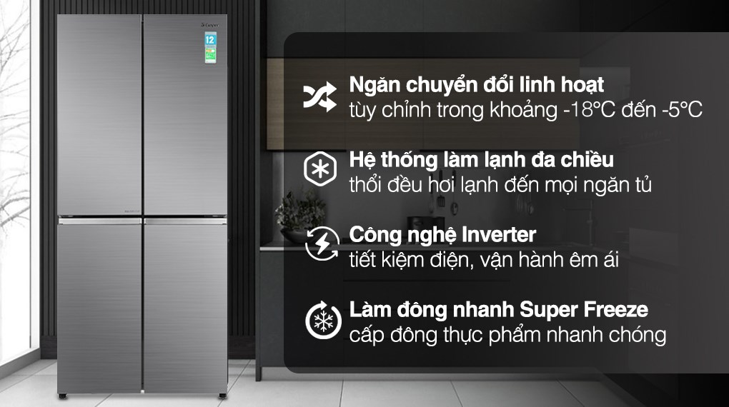 Thông tin về tủ lạnh Casper RM-520VT