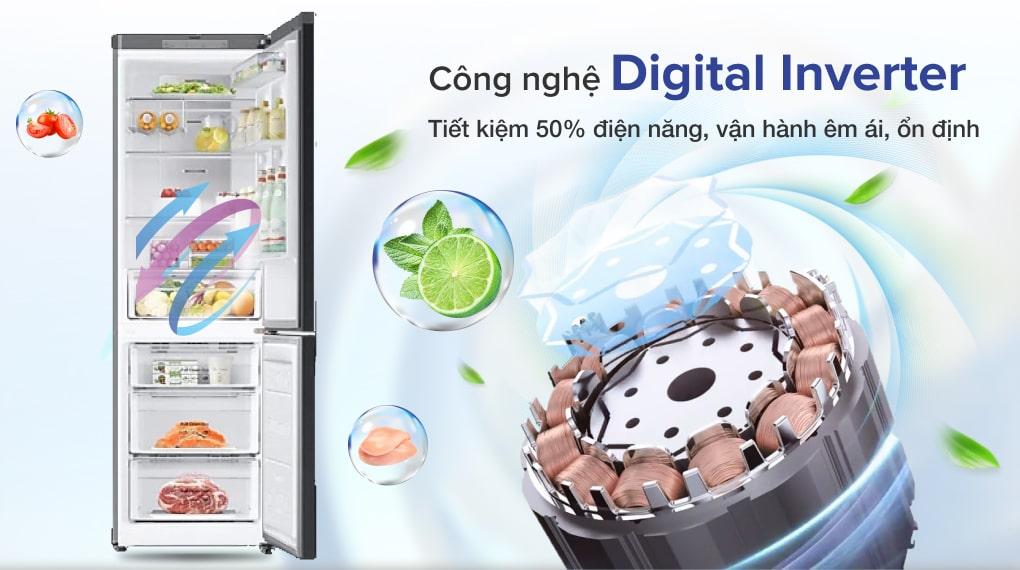  Tiết kiệm điện năng và hiệu quả vận hành Tủ lạnh Samsung RB33T307055/SV