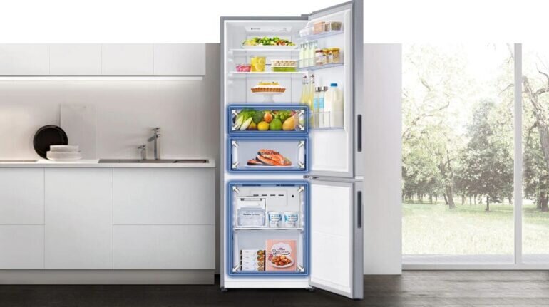 Thiết kế của tủ lạnh Samsung RB27N4190BU/SV