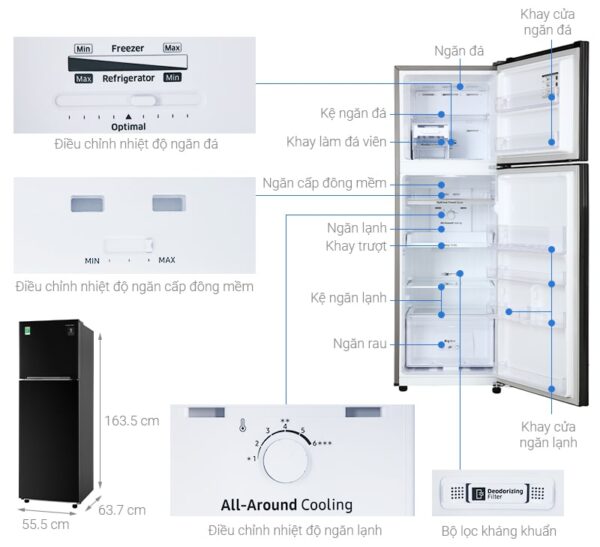  Tính năng và thao tác sử dụng tiện lợi tủ lạnh Samsung RT29K5532BU/SV