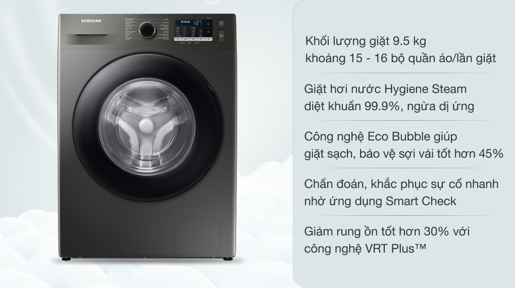  Mô tả về Máy giặt Samsung Inverter WW95TA046AX/SV