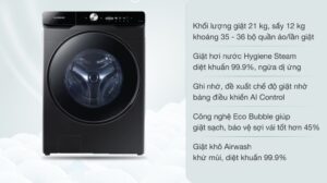  Mô tả về Máy giặt sấy Samsung WD21T6500GV/SV