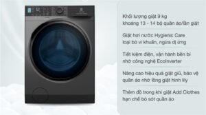  Mô tả về Máy giặt Electrolux EWF9042R7SB