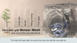 Tăng hiệu quả giặt sạch với công nghệ cảm biến Sensor Wash