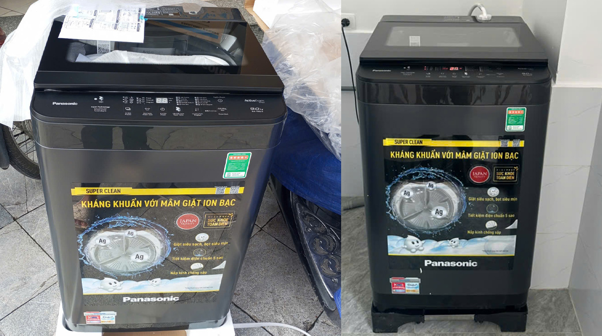 Điện máy Bảo Minh lắp đặt máy giặt Panasonic NA-F90S10BRV