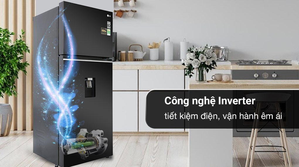 Tủ lạnh LG GN-D372BL tích hợp công nghệ Smart Inverter 