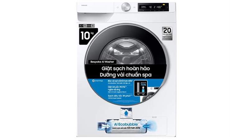 Máy giặt Samsung AI EcoBubble Inverter 10 kg WW10DG6U34LESV may-giat-samsung-ww10dg6u34lesv