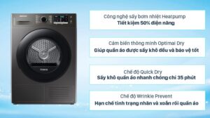  Mô tả về Máy sấy Samsung DV90TA240AX/SV