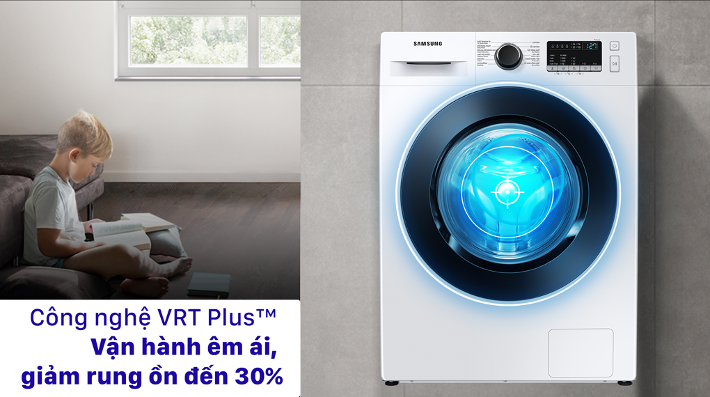  Công nghệ VRT Plus giảm rung ồn đến 30% trong quá trình giặt