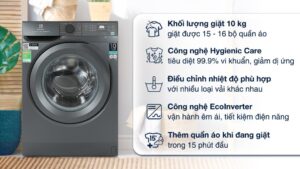 Mô tả về Máy giặt Electrolux EWF1024M3SB