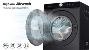  Khử mùi diệt khuẩn 99.9% với công nghệ sấy khô AirWash