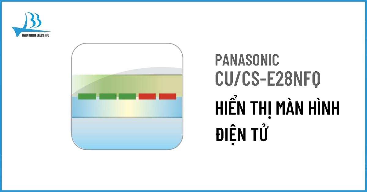 Điều hòa tủ đứng Panasonic CU/CS-E28NFQ sẽ hiển thị đèn báo hiệu công suất