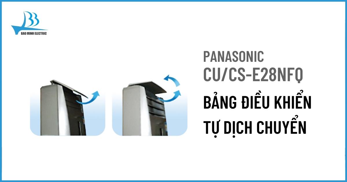 Bảng điều khiển của điều hòa tủ đứng Panasonic CU/CS-E28NFQ có thể tự động mở/đóng