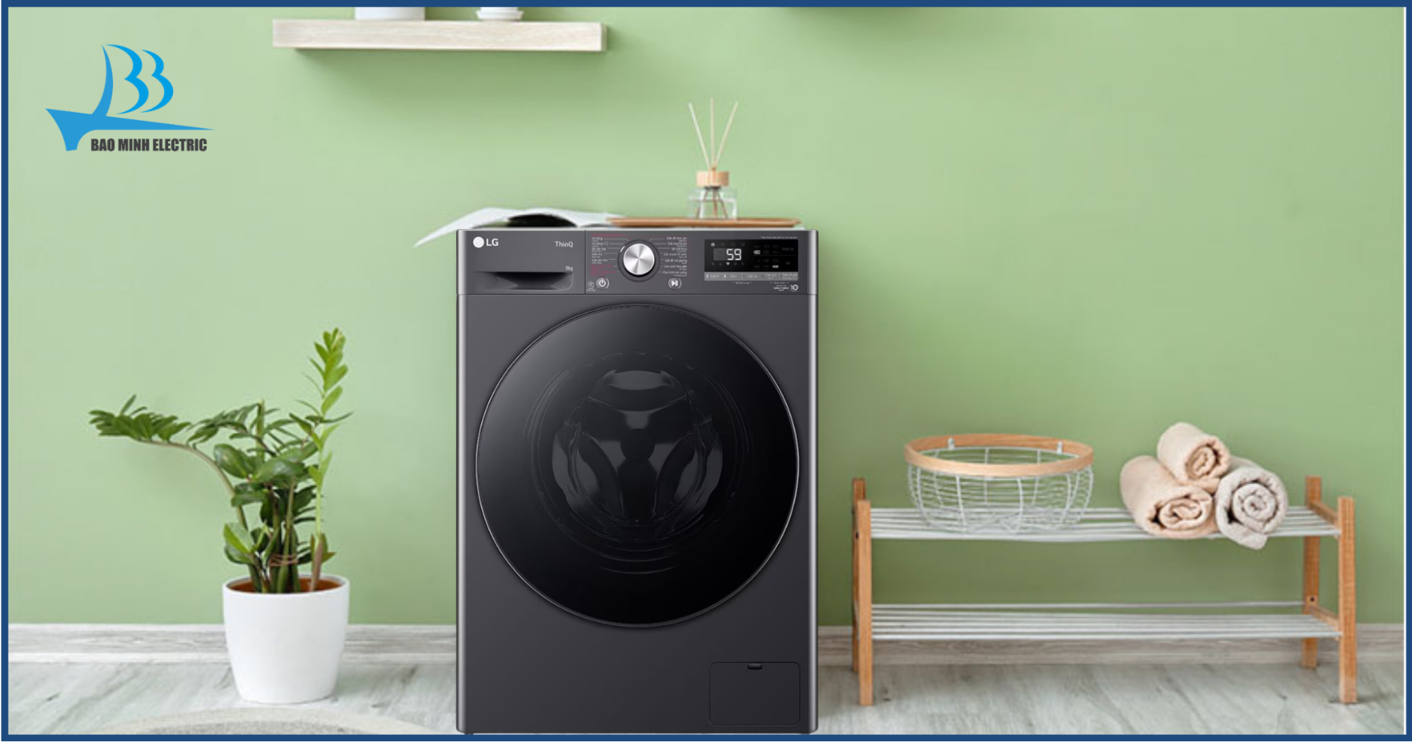 Máy giặt LG FV1409S4M được trang bị công nghệ AI DD giúp bảo vệ sợi vải vượt trội