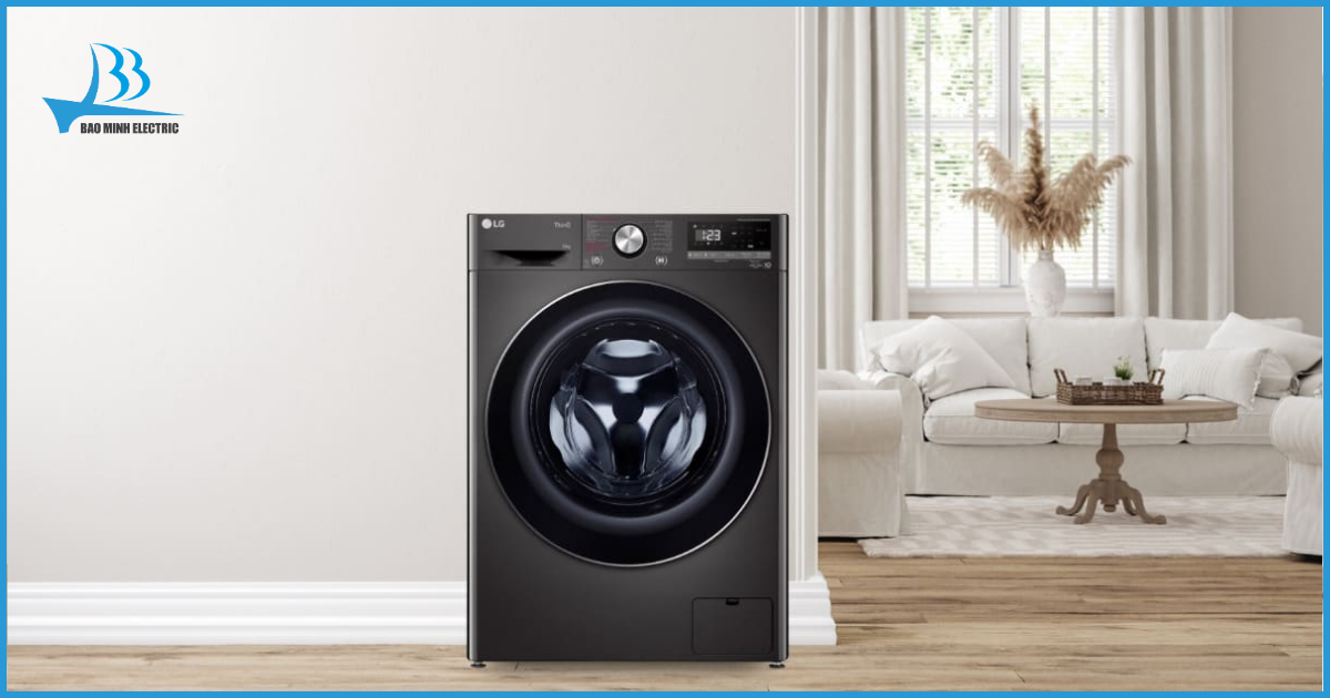 Thiết kế của máy giặt LG AI DD sang trọng làm nổi bật nhiều không gian nội thất