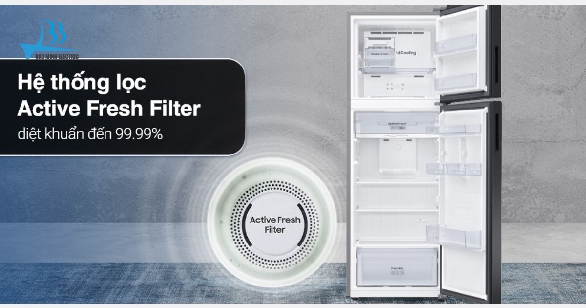 Hệ thống lọc Active Fresh Filter diệt khuẩn đến 99,99%