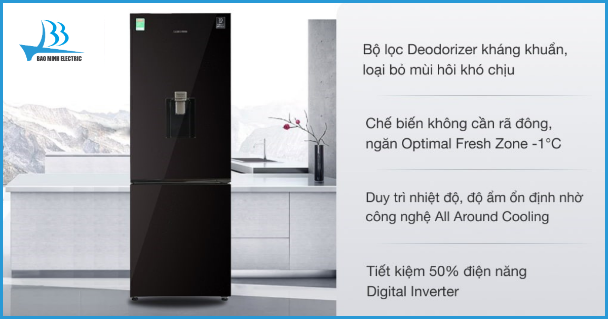 Tủ lạnh Samsung RB30N4190BU/SV phù hợp với hộ gia đình 4-5 người