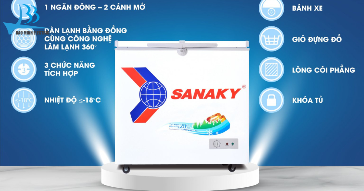 Tủ đông Sanaky VH2599A2KD