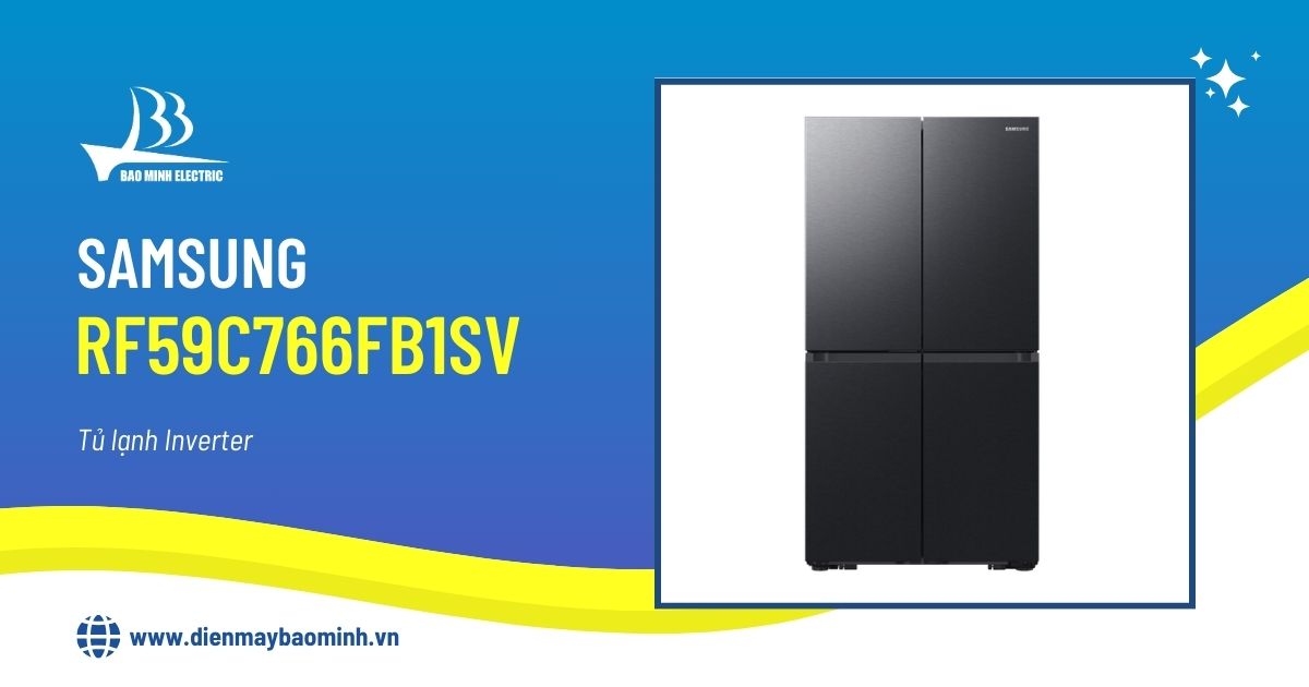 Tủ Lạnh Samsung Samsung RF59C766FB1/SV 648 Lít| Điện Máy Bảo Minh 