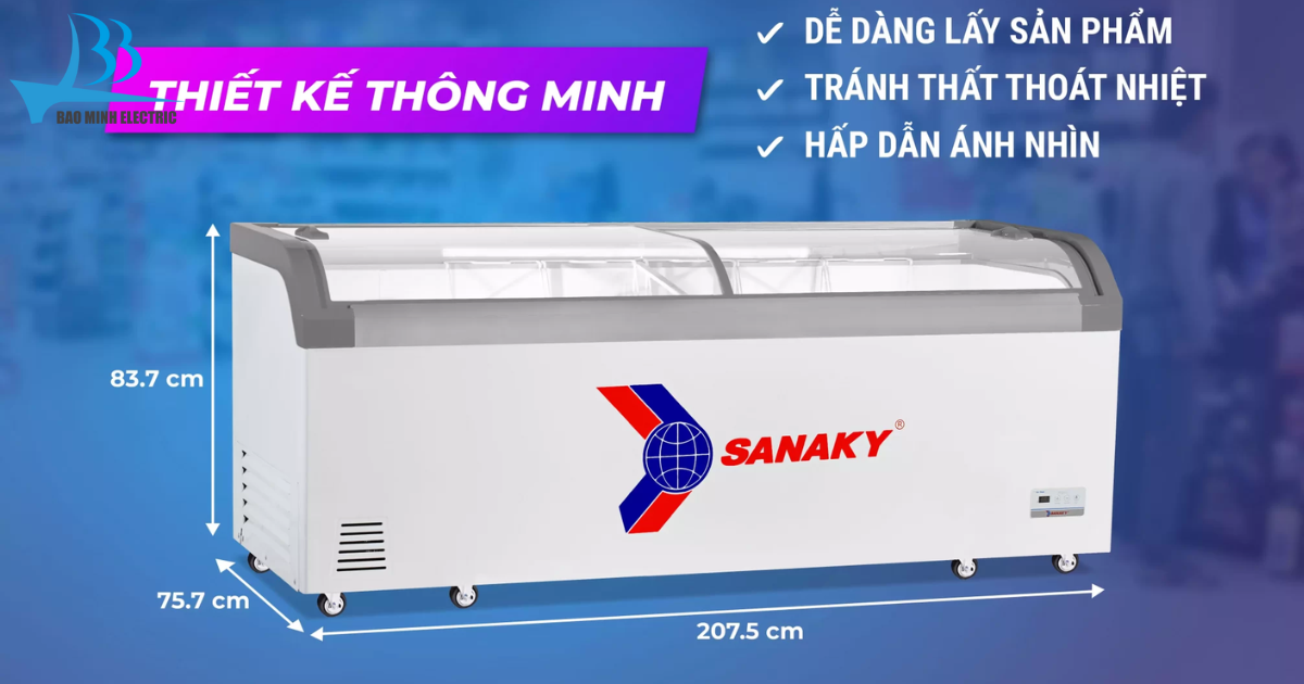 tủ-đông-Sanaky-VH1008KA-thiet-ke-thong-minh