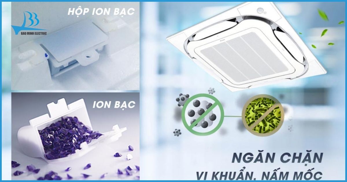 Máng nước xả được xử lý qua Ion bạc 