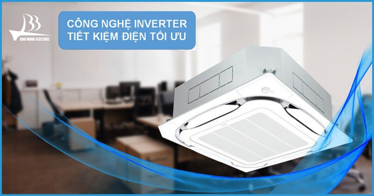 Điều hòa âm trần Daikin FCFC60DVM/RZFC60DVM được trang bị công nghệ Inverter