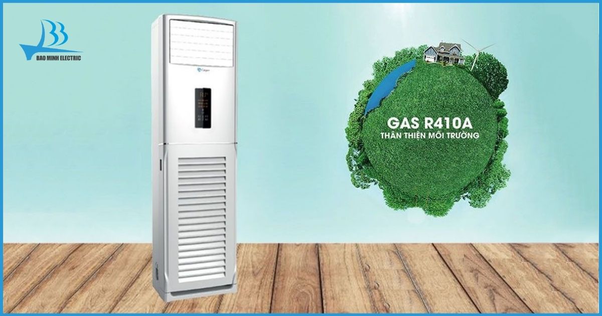 Sử dụng gas R410A thân thiện môi trường