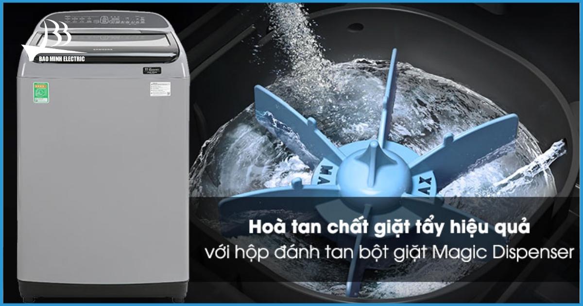 Hộp đựng Magic Dispenser giúp hòa tan bột giặt hiệu quả