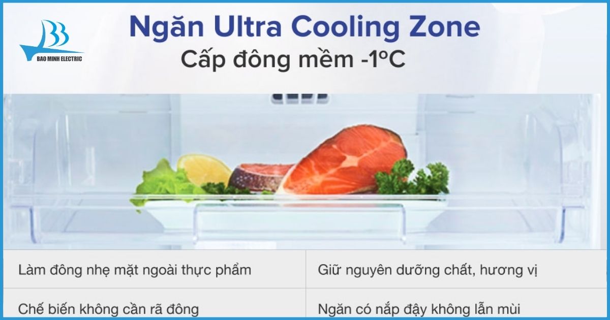 Ngăn cấp đông mềm Ultra Cooling Zone