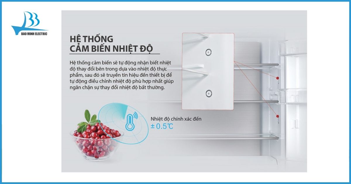 Tủ lạnh thông minh có khả năng cảm biến nhiệt độ