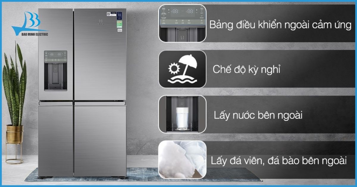 Tính năng nổi bật của tủ lạnh 4 cánh Electrolux EQE6879A-B