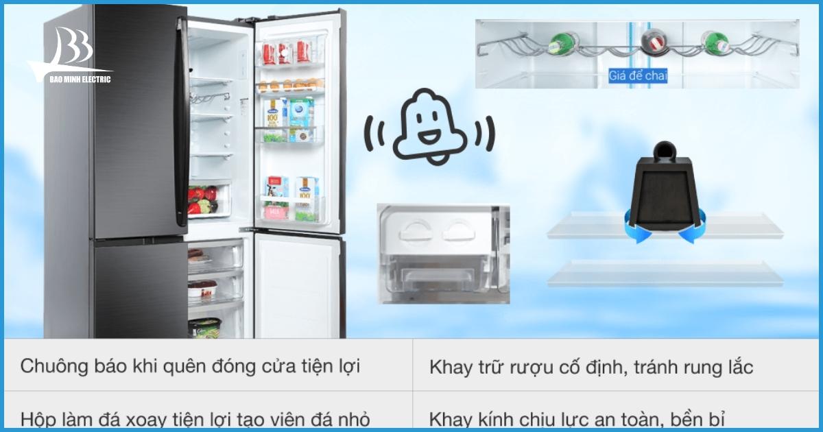 Tủ lạnh còn tích hợp rất nhiều tiện ích khác